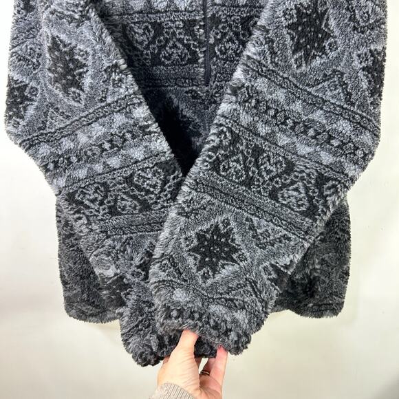 Vintage WOOLRICH Mens L 1/2 Zip Fleece Jacket Pullover Outdoor Wear USA MADE - Picture 5 of 8